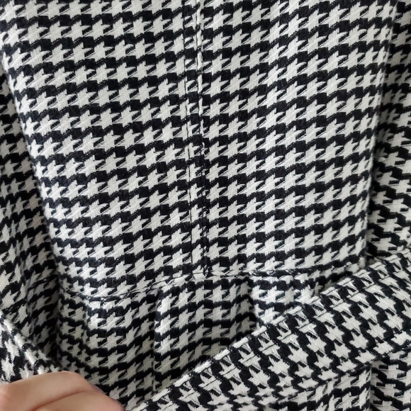 Roxy houndstooth puffsleeves belted coat - Picture 7 of 13